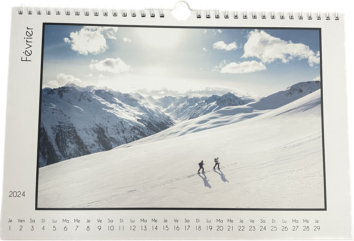 Calendrier horizontal